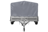 Zweiachsanhänger 264×150 UNITRAILER GARDEN 265/2 KIPP mit H-800 Rahmen und grauer Plane-Neu