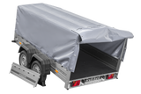 Zweiachsanhänger 264×150 UNITRAILER GARDEN 265/2 KIPP mit H-800 Rahmen und grauer Plane-Neu