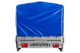 Zweiachsanhänger 264×150 UNITRAILER GARDEN 265/2 KIPP mit Rahmen H-1100 und blauer Plane-Neu